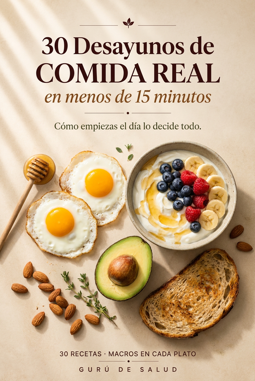 30 Desayunos de Comida Real en Menos de 15 Minutos