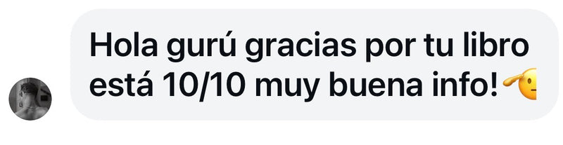Mensaje real de Instagram