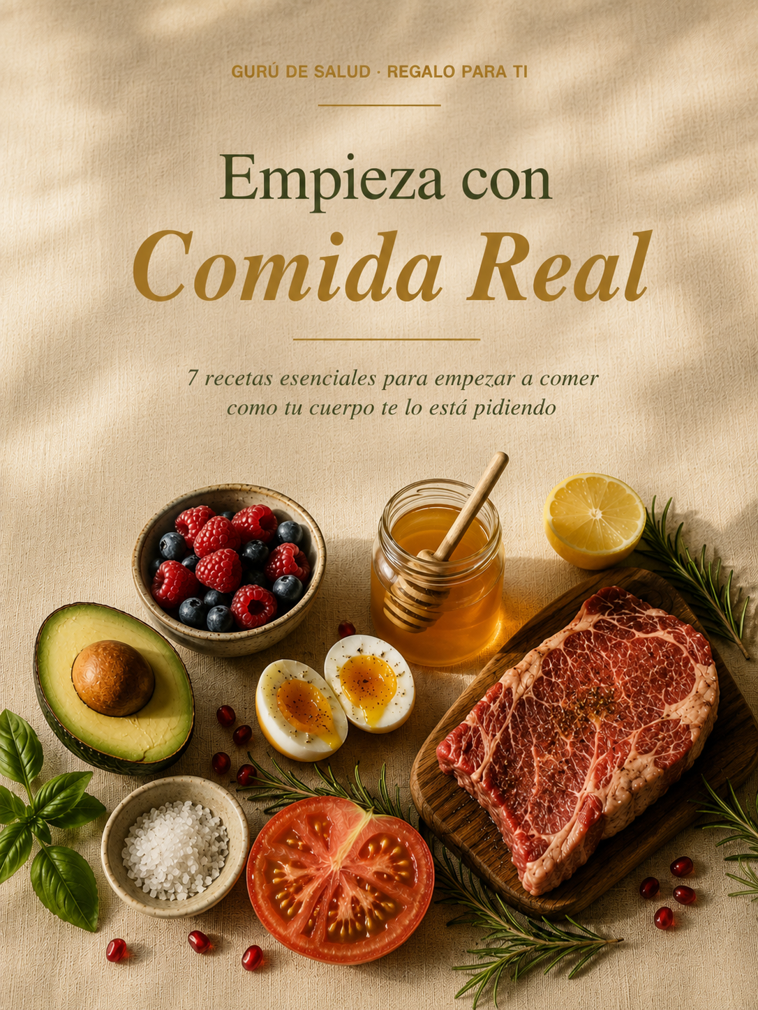 Portada Empieza con Comida Real — Gurú de Salud